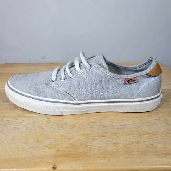 VANS Ortholite Sneakers, Heather Gray w/ Leather Accent, Womens Size : 9.5 - Picture 6 of 15